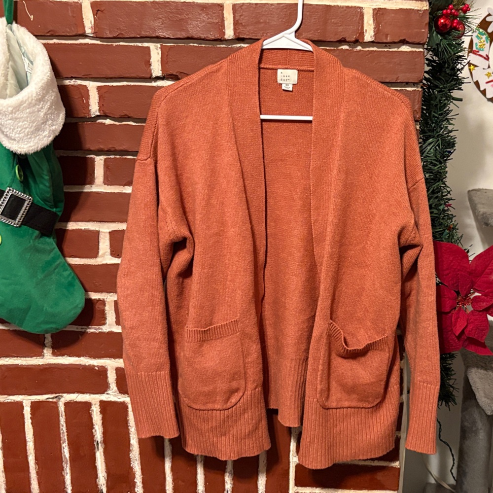 a new day Terracotta Knit Cardigan